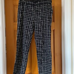 Women’s Black and White Checkered Pants